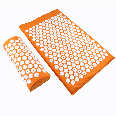 Harmony Acupressure Mat and Pillow Set in orange