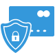 Image of Encrypted checkout. Your payment details are never stored on our servers.